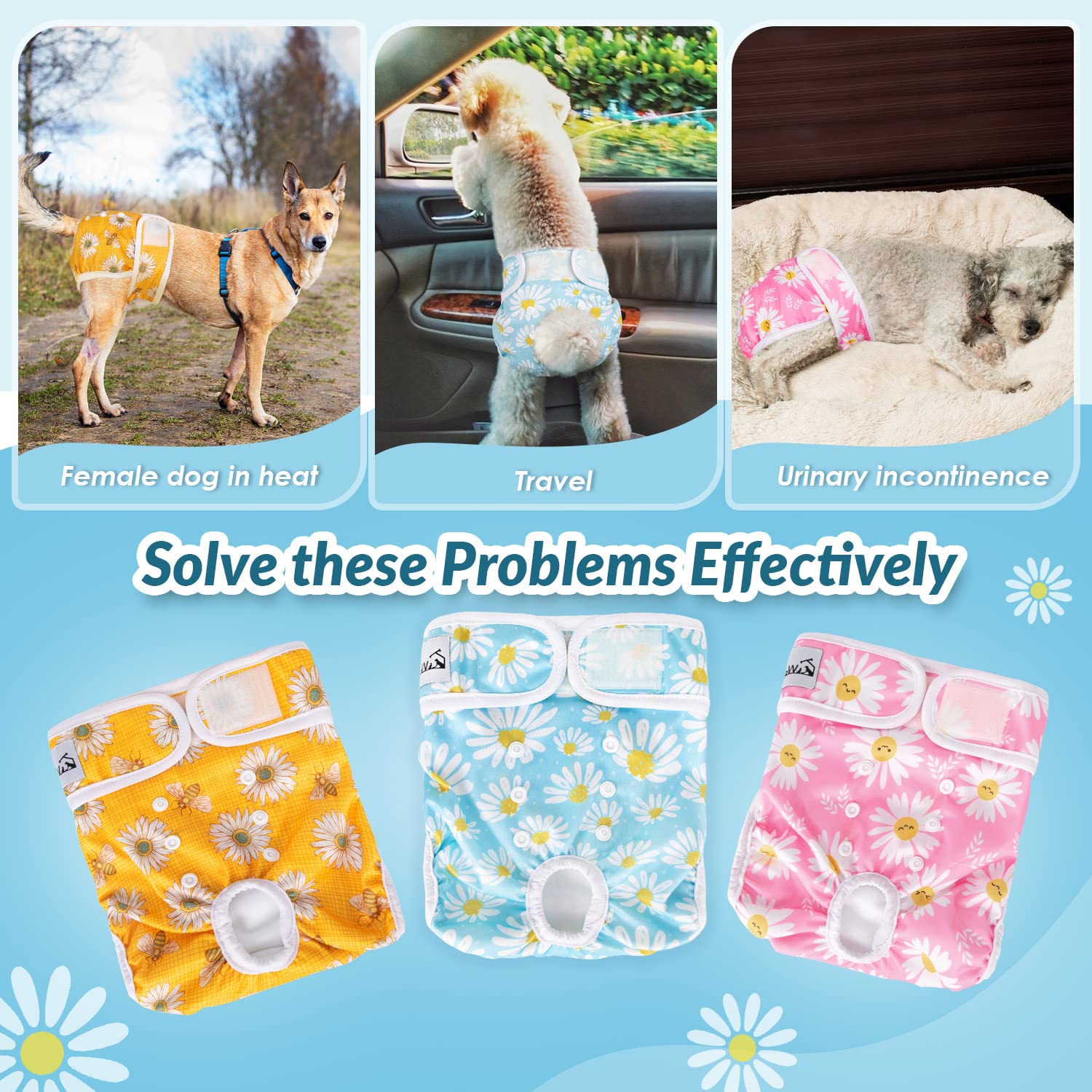 SlowTon dog diaper heat-cycle-use – suitable for dogs during heat cycles