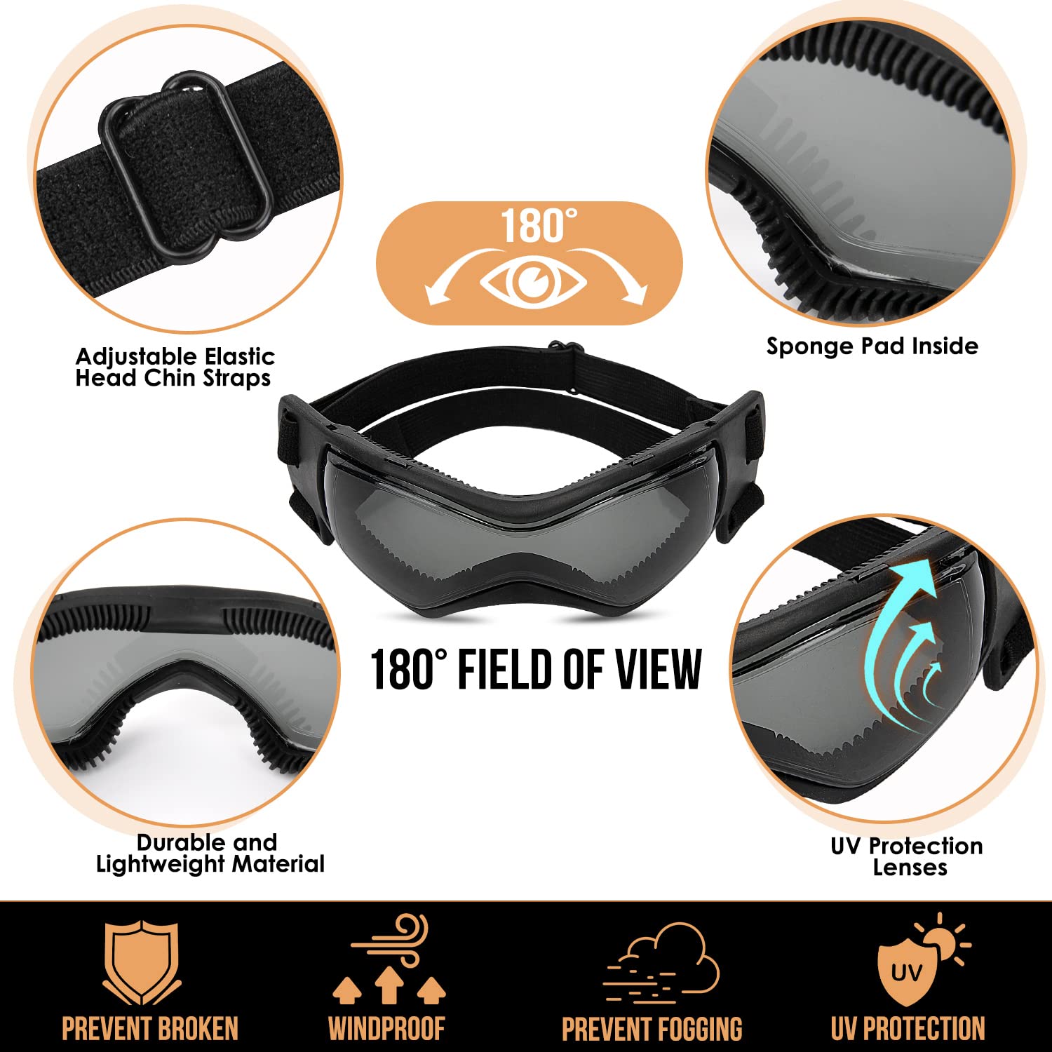 SlowTon lens-closeup shows UV-protective eyewear shielding eyes from wind.