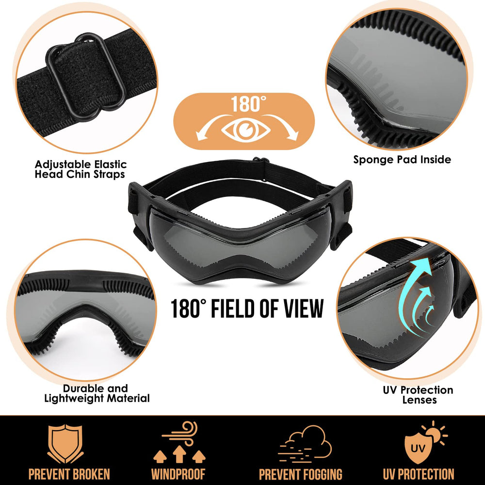 SlowTon lens-closeup shows UV-protective eyewear shielding eyes from wind.