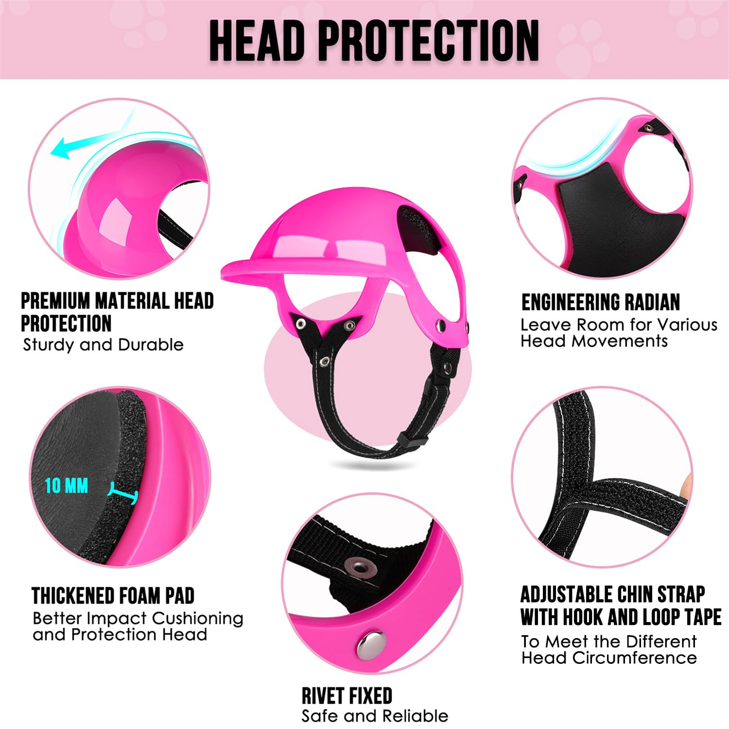 SlowTon dog goggles pink M offer UV protection and clear visibility for outdoor use.