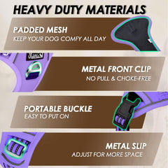 SlowTon vertical-handle harness purple helps distribute pressure for easier control.