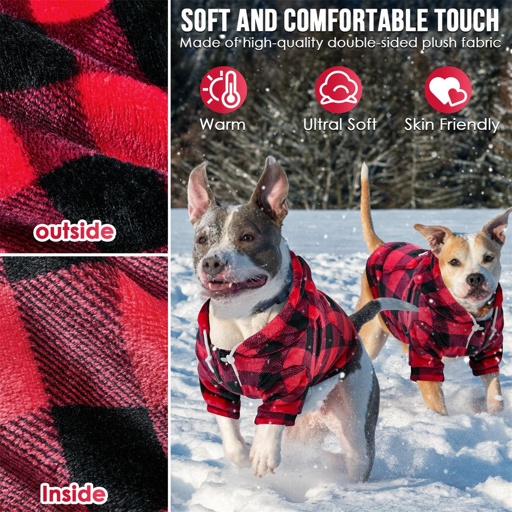 SlowTon dog hoodie tie-dye back view highlights snug fit and full coverage.