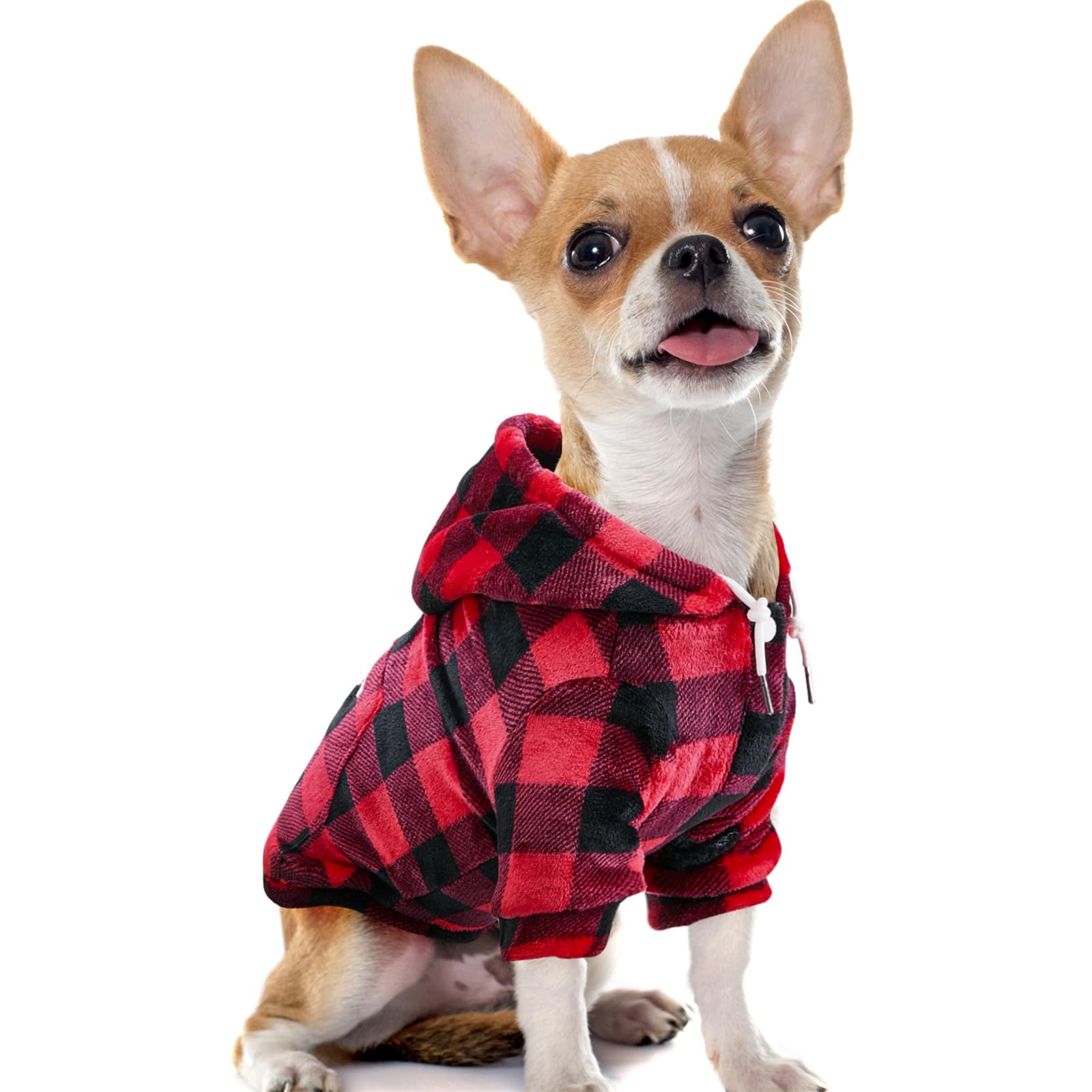 SlowTon dog hoodie tie-dye front view highlighting stylish warmth for small to medium dogs on chilly walks