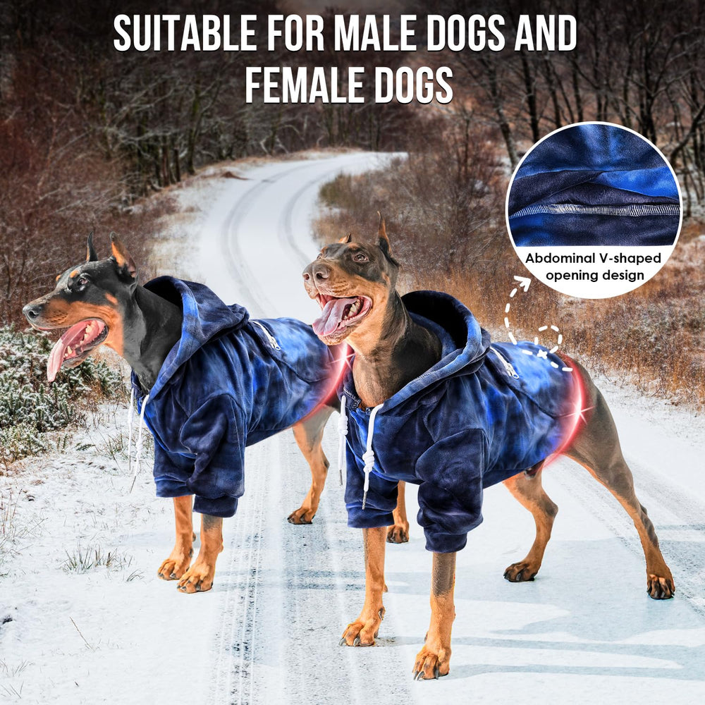 SlowTon dog hoodie tie-dye hat open-neck for easy wear
