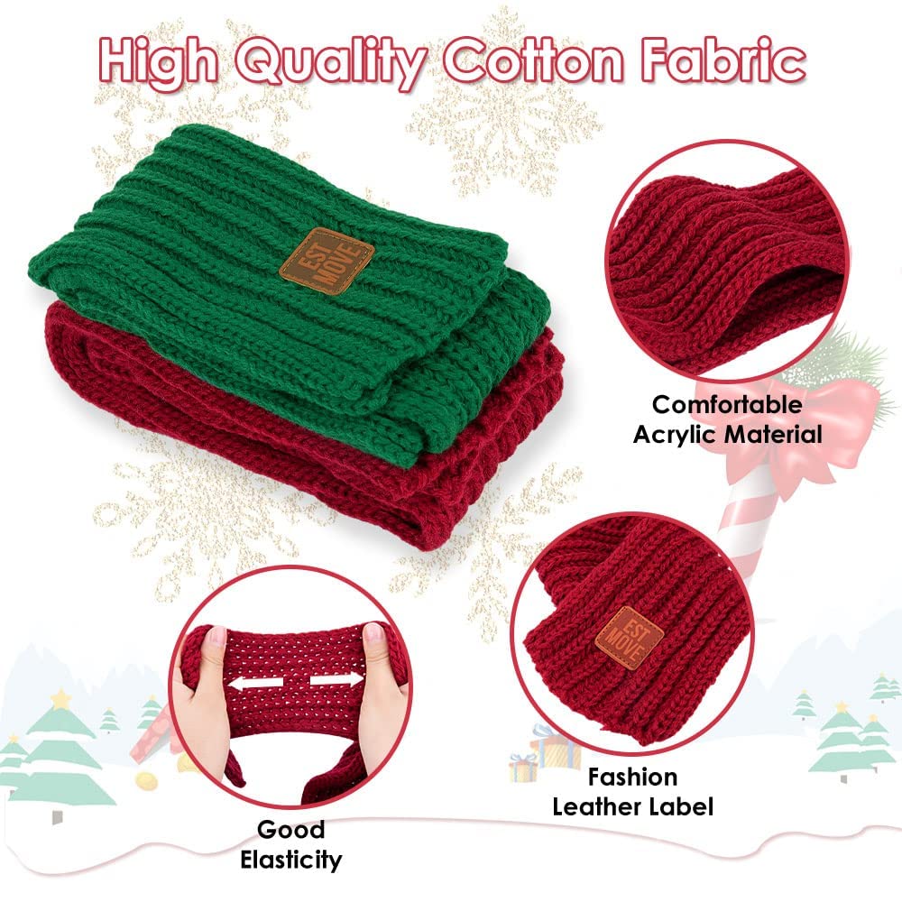 SlowTon dog knitted scarf 2-pack display highlights value and variety