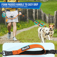 SlowTon dog leash padded handles improve grip and comfort during long strolls.