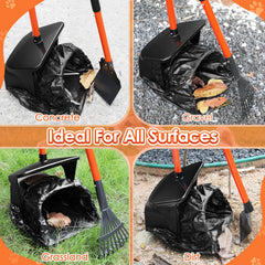 SlowTon pooper-scooper-rake captures waste efficiently on uneven surfaces.