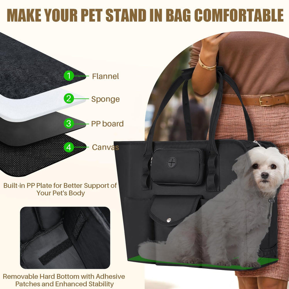SlowTon dog purse carrier luggage-strap — hands-free travel with your pet