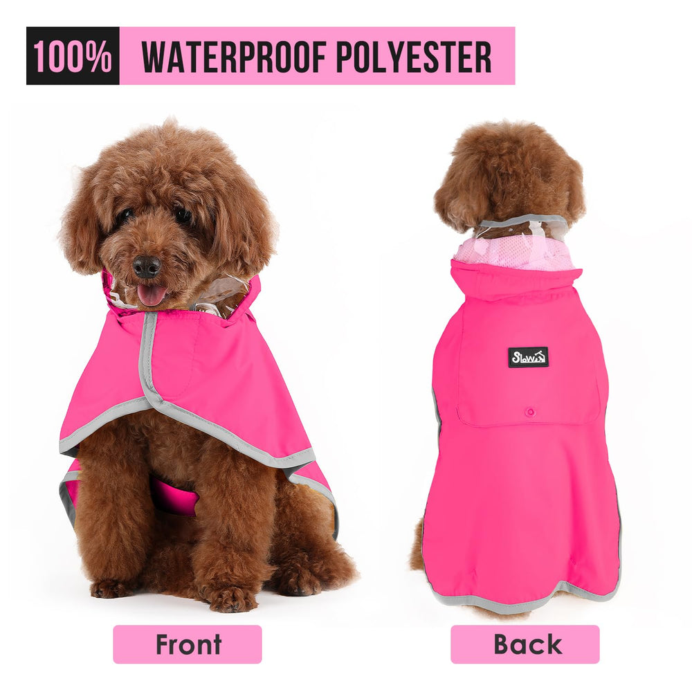 SlowTon raincoat with reflective brim boosts nighttime visibility