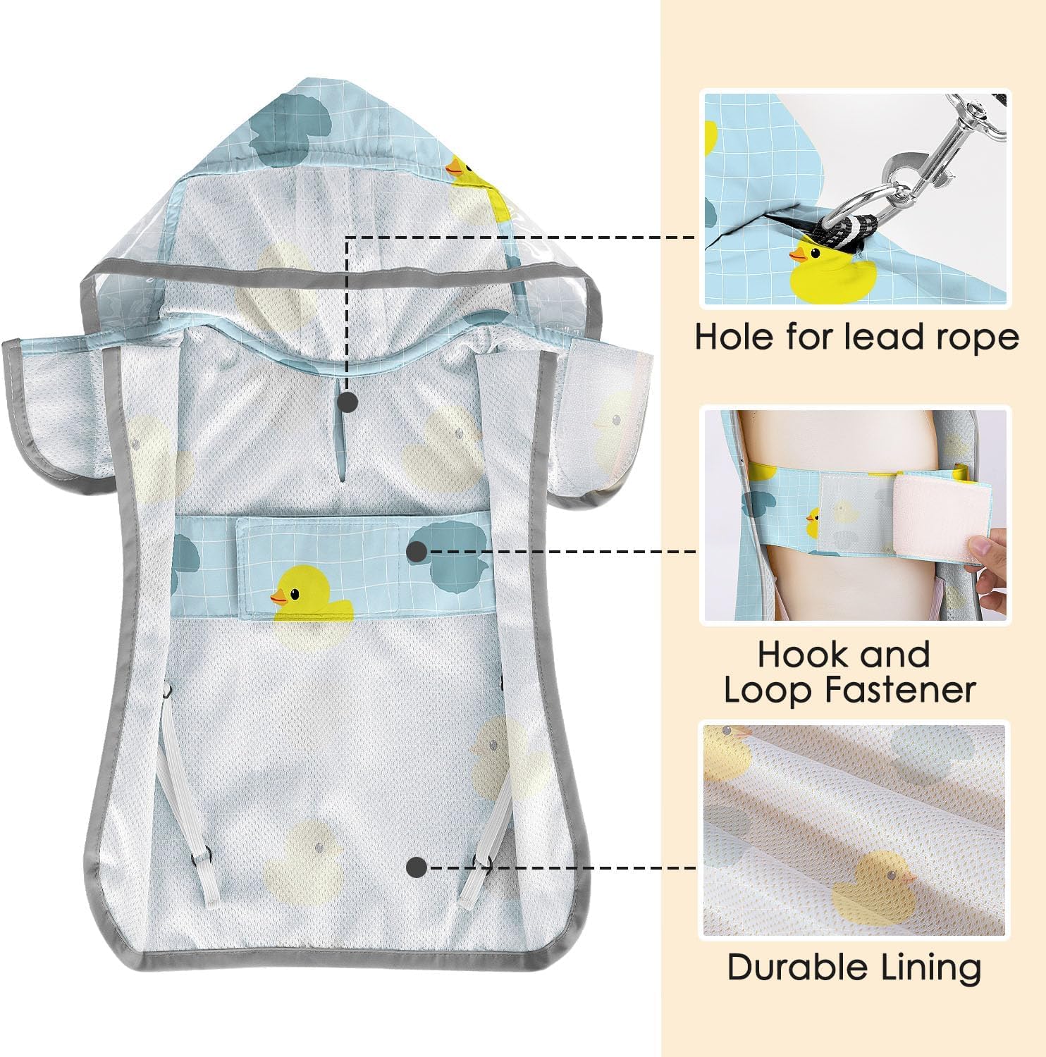 SlowTon waterproof nylon keeps dogs dry in rain and snow.
