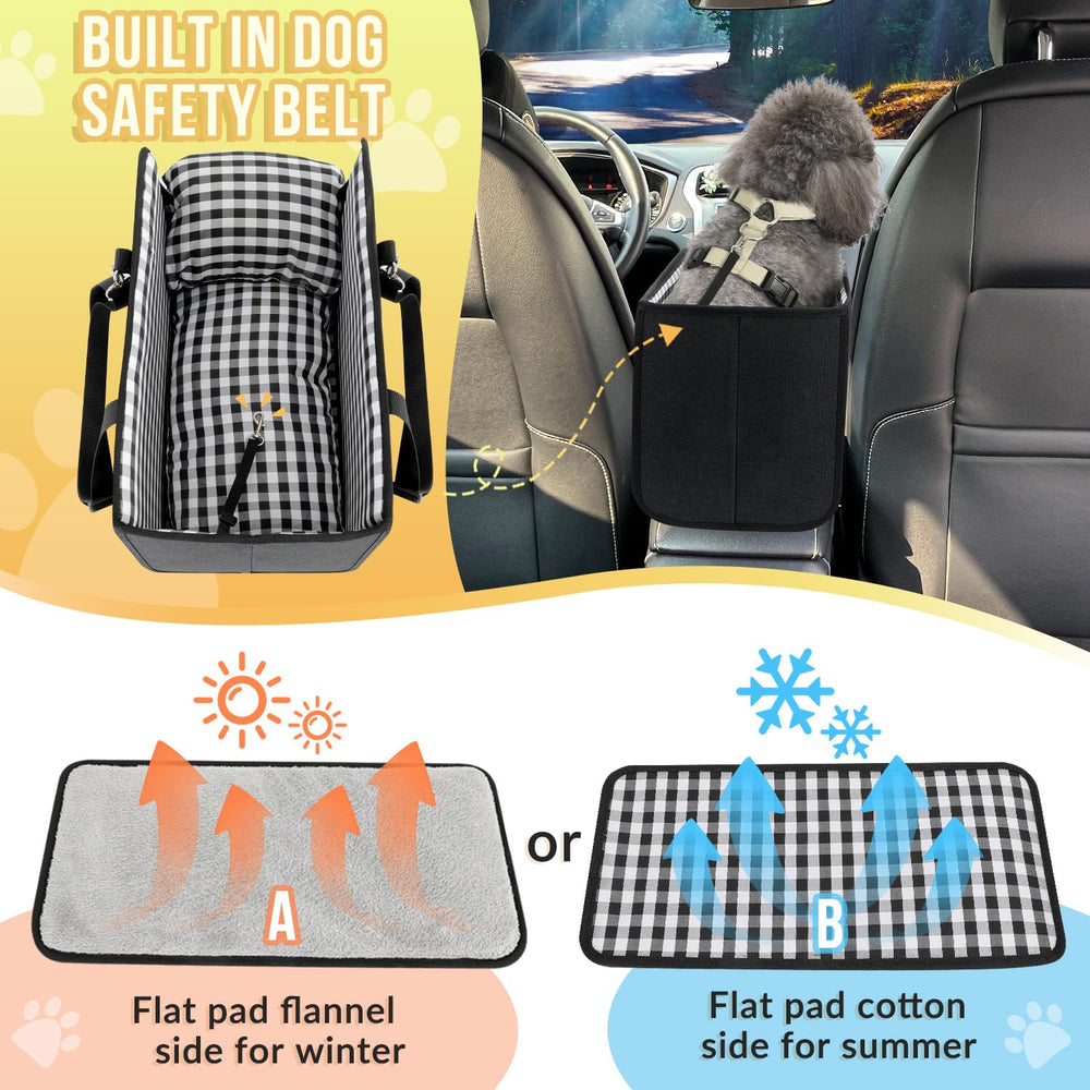SlowTon dog seat with soft cushion highlights plush comfort on long trips.