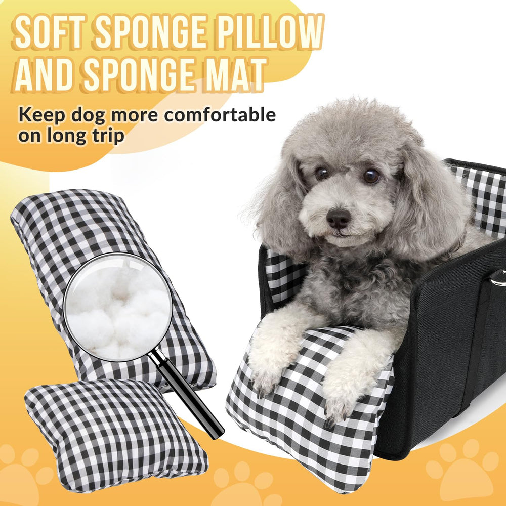 SlowTon dog seat support-board image shows anti-collapse base for steadier rides.