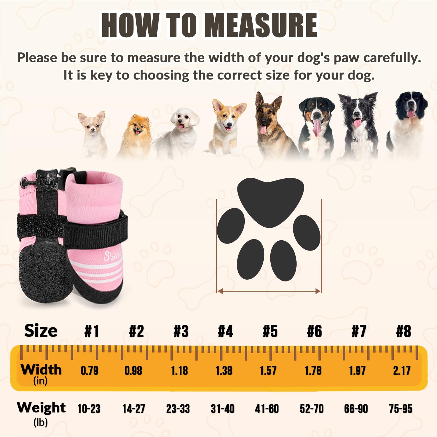 SlowTon dog shoes neoprene breathable material keeps paws comfortable indoors and outdoors