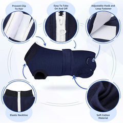 SlowTon dog recovery suit toilet-friendly design for easy restroom access.