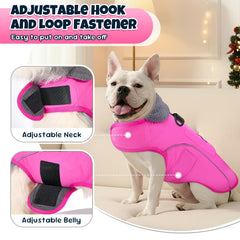 SlowTon dog winter coat back pocket holds treats for on-the-go training