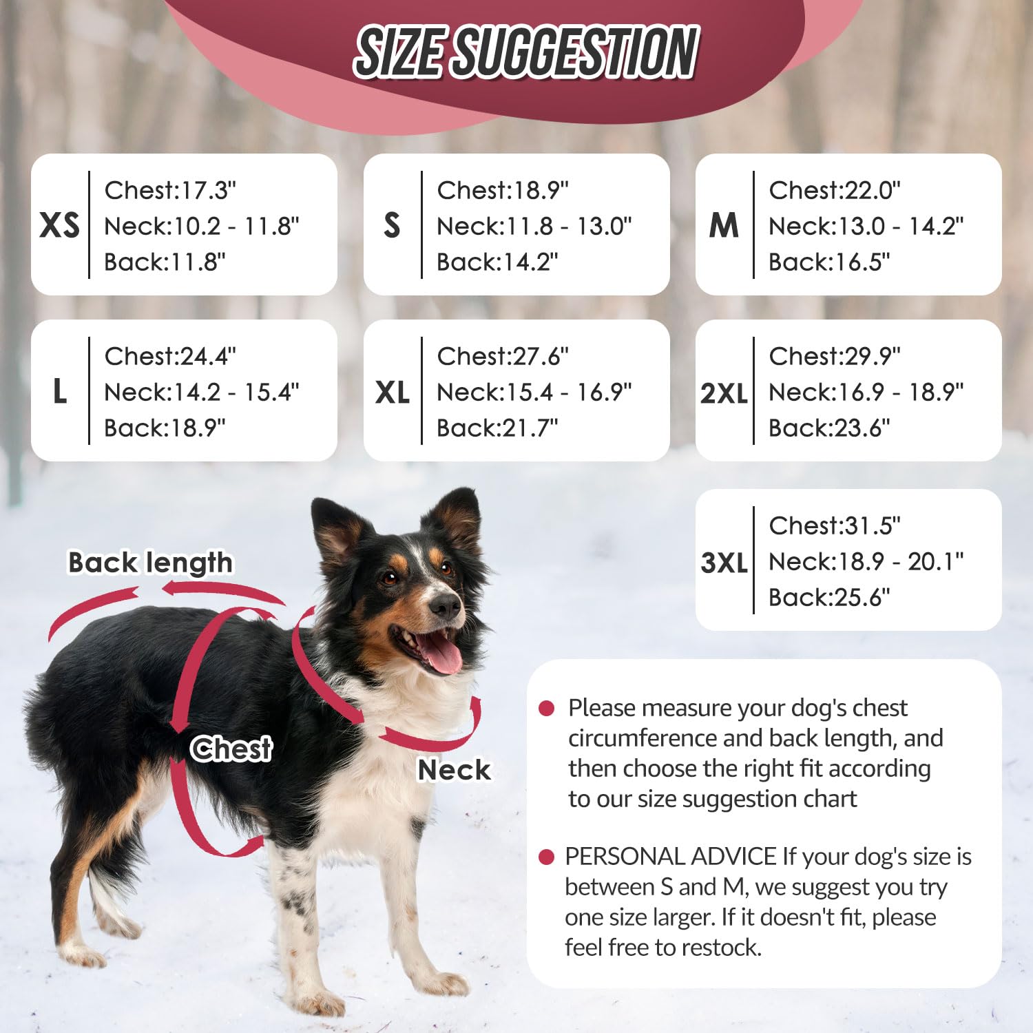 SlowTon dog winter coat four-legged cuffs keep legs warm and unrestricted