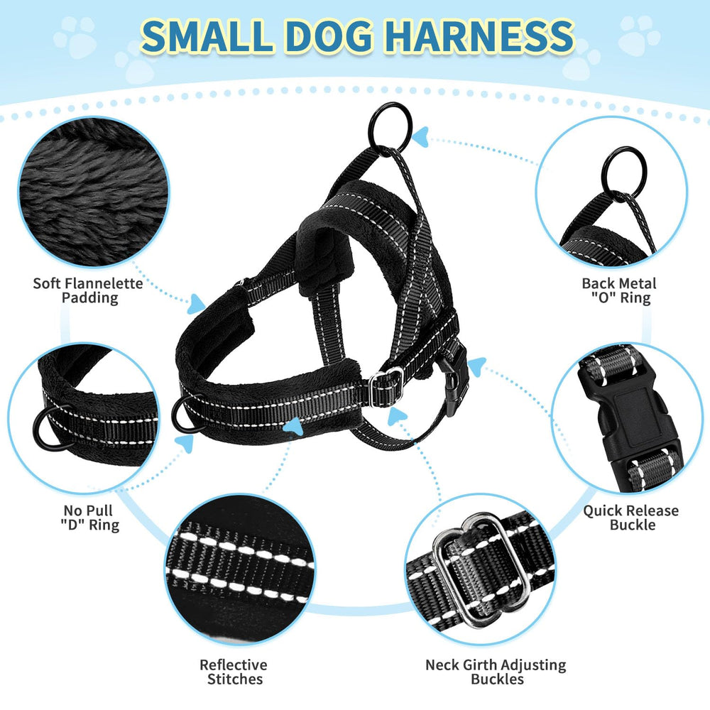 SlowTon lightweight back D-ring and 360 swivel prevent leash tangles for smooth walks.