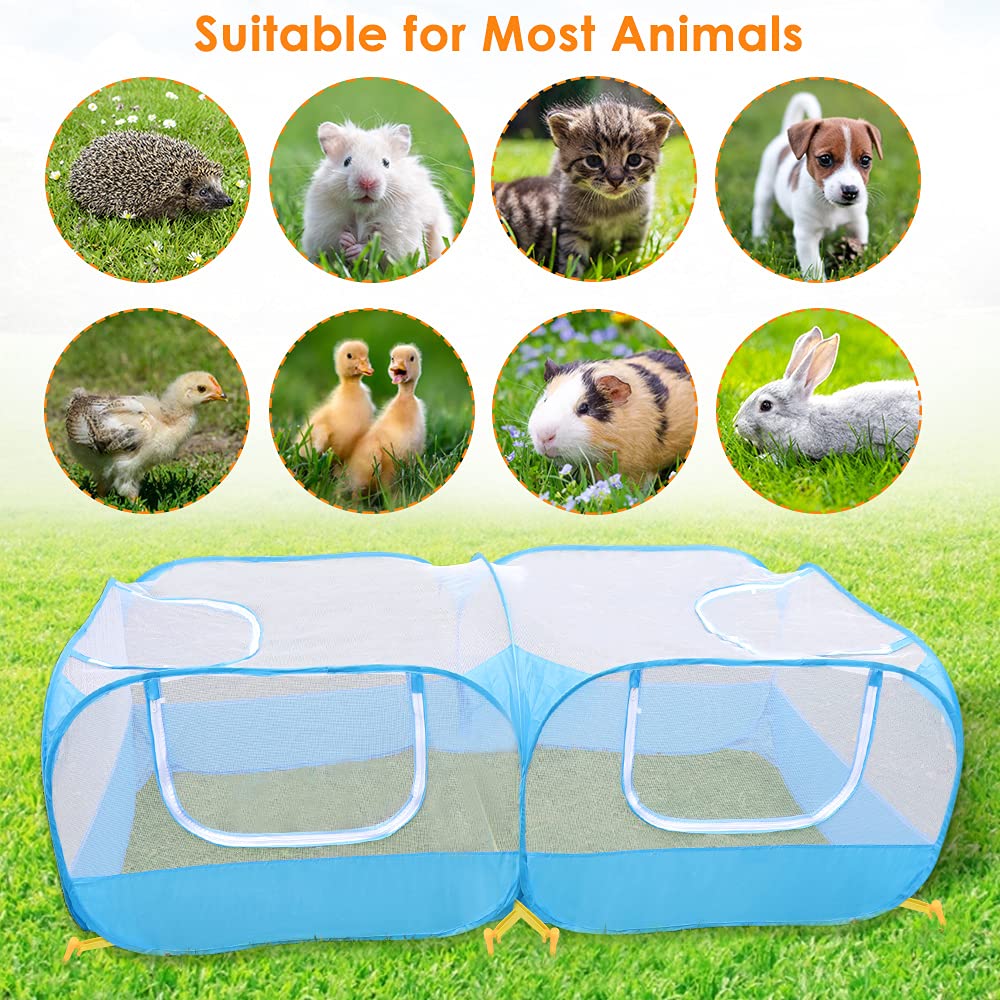 SlowTon lightweight foldable portable playpen fits in a bag for trips.