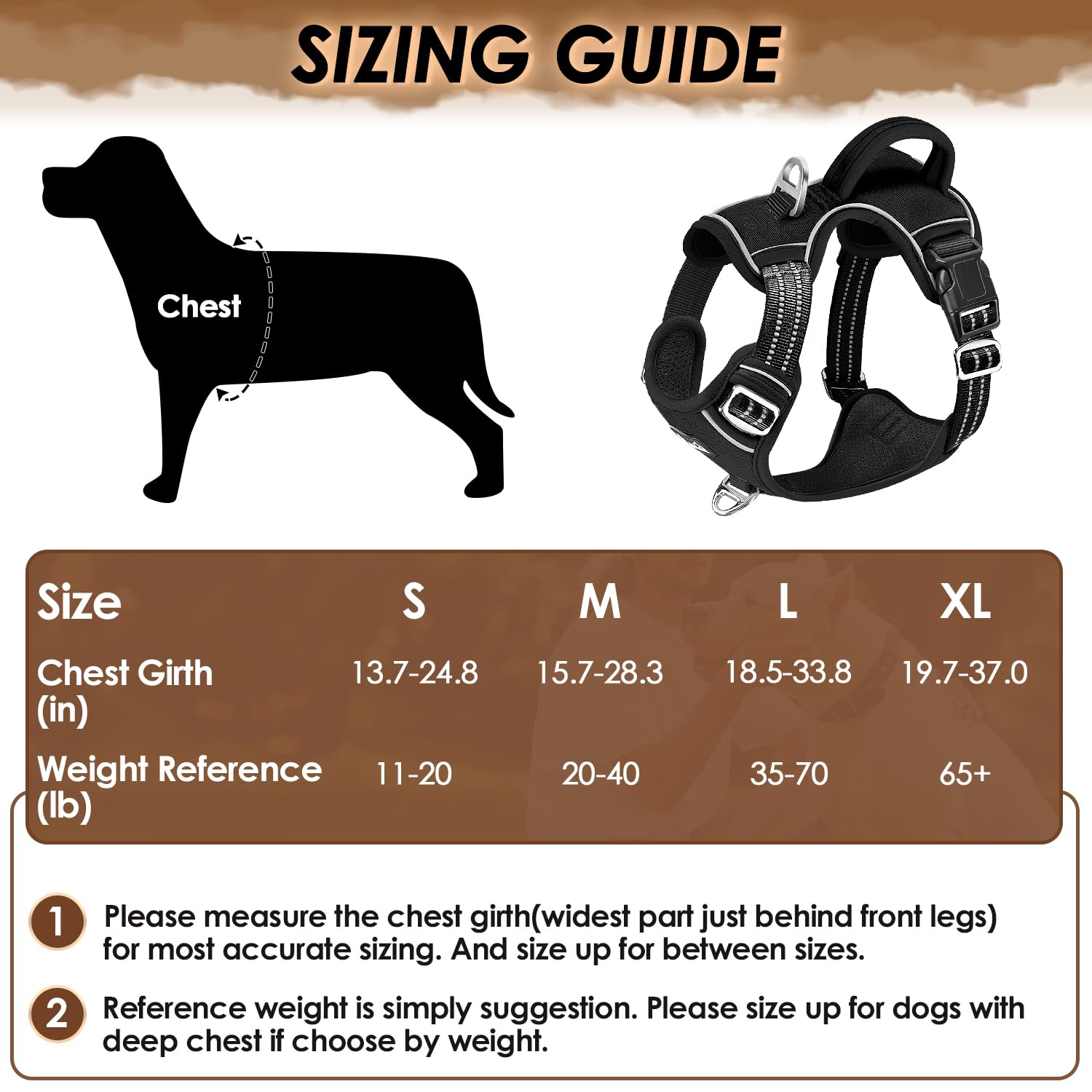 SlowTon No Pull Harness back clip for casual walking and running