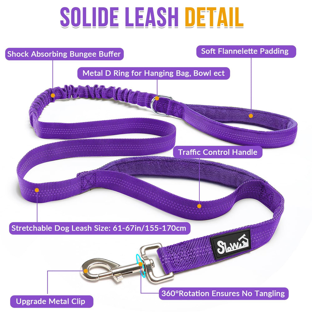 SlowTon No Pull Harness dual handles enable quick direction changes in crowded streets.