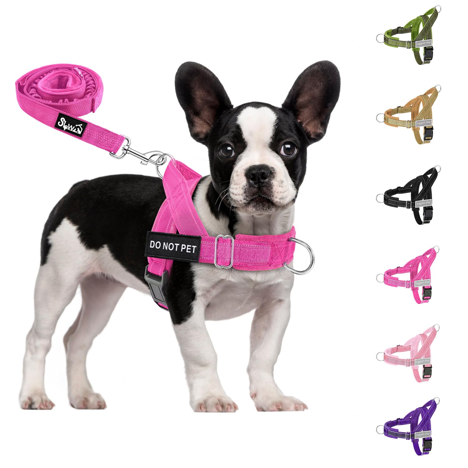 SlowTon No Pull Harness front view for easier control during walks.