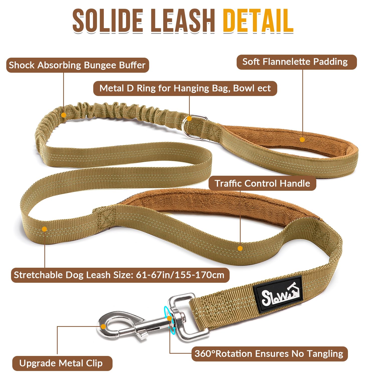 SlowTon No Pull Harness neck adjustable for a secure fit.