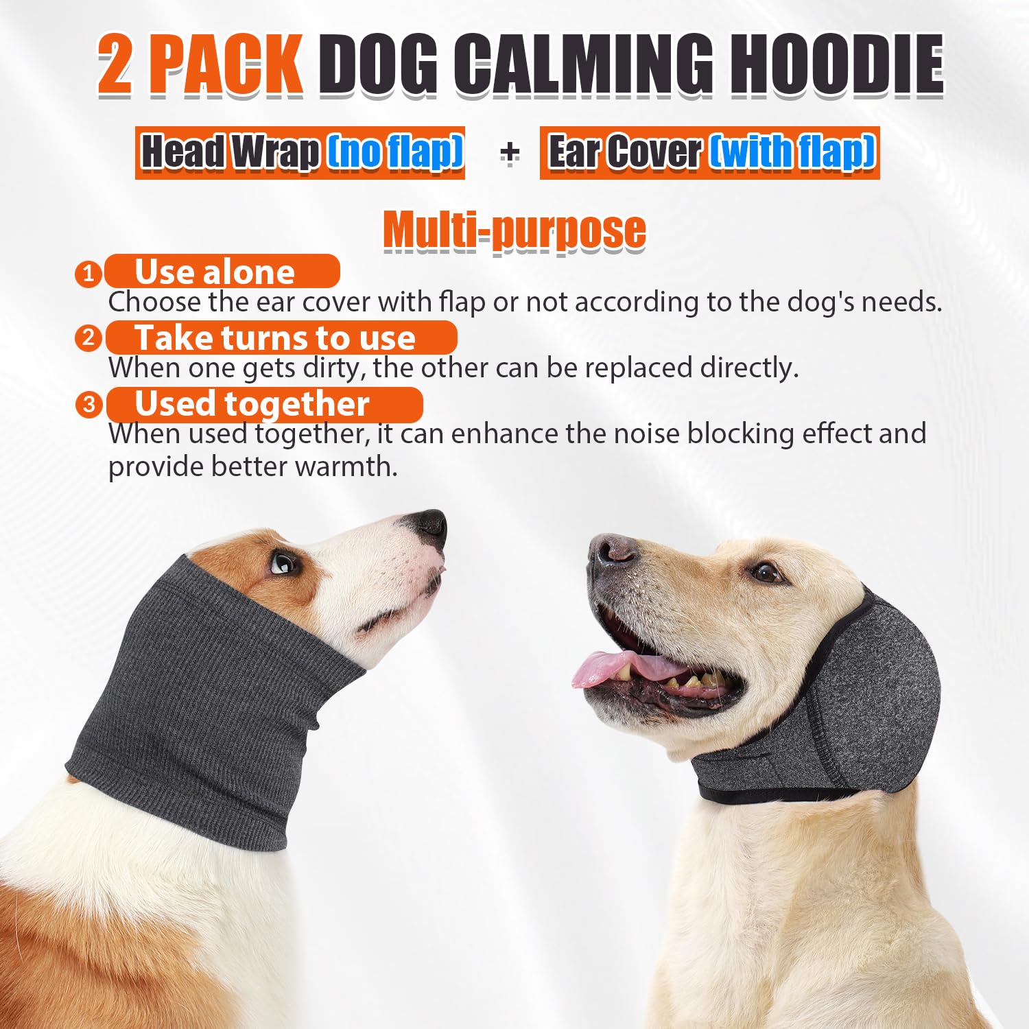 SlowTon Quiet Ears head wrap in breathable fabric for warmth