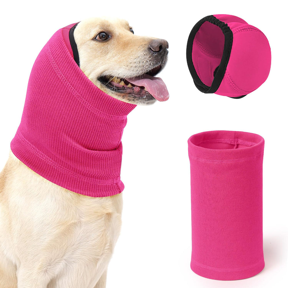 SlowTon Quiet Ears dog hoodie pink two-pack ready for calming outings.