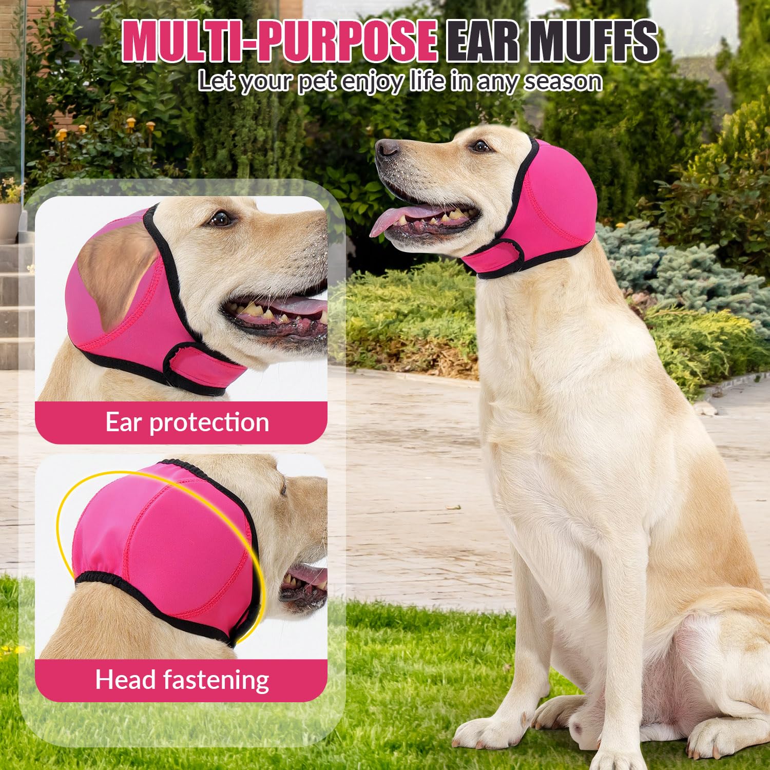 SlowTon Quiet Ears size guide helps fit French bulldogs to retrievers