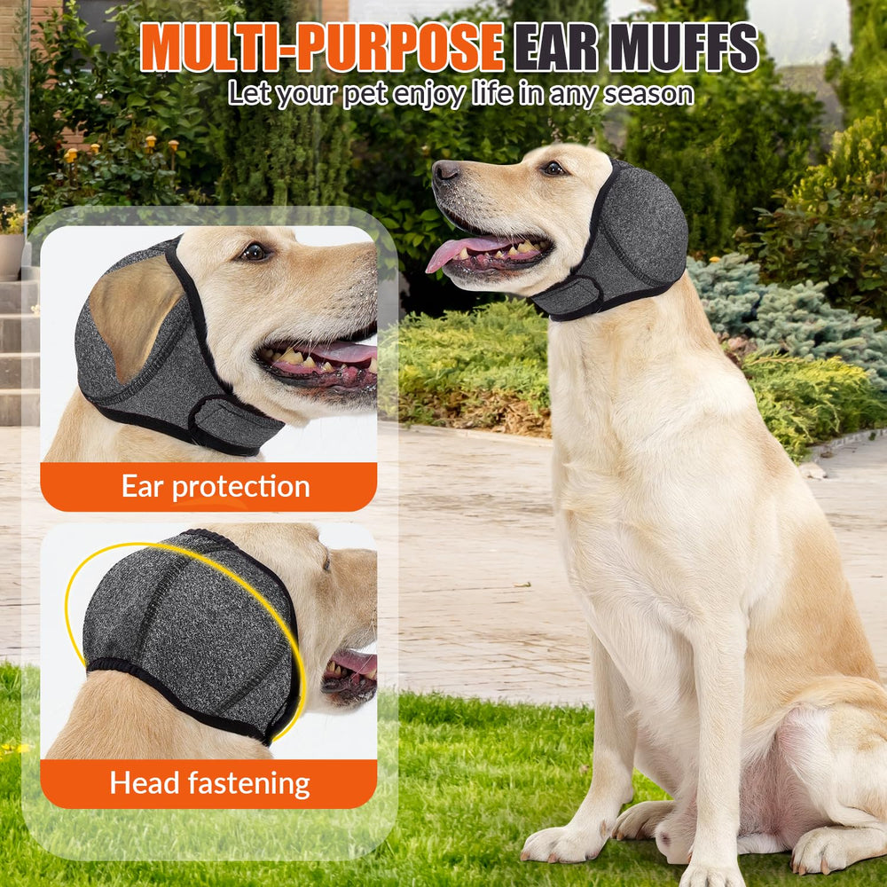 SlowTon Quiet Ears sizing guide for small to large breeds
