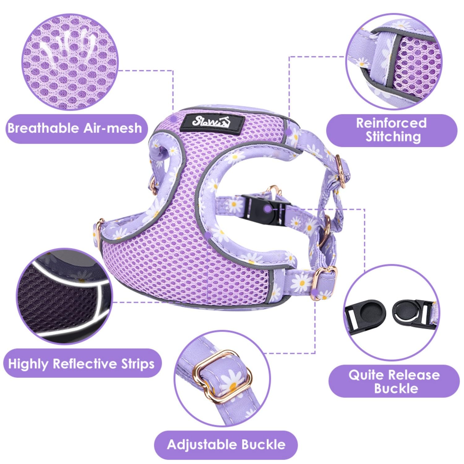 SlowTon reflective edge harness improves nighttime visibility for safety