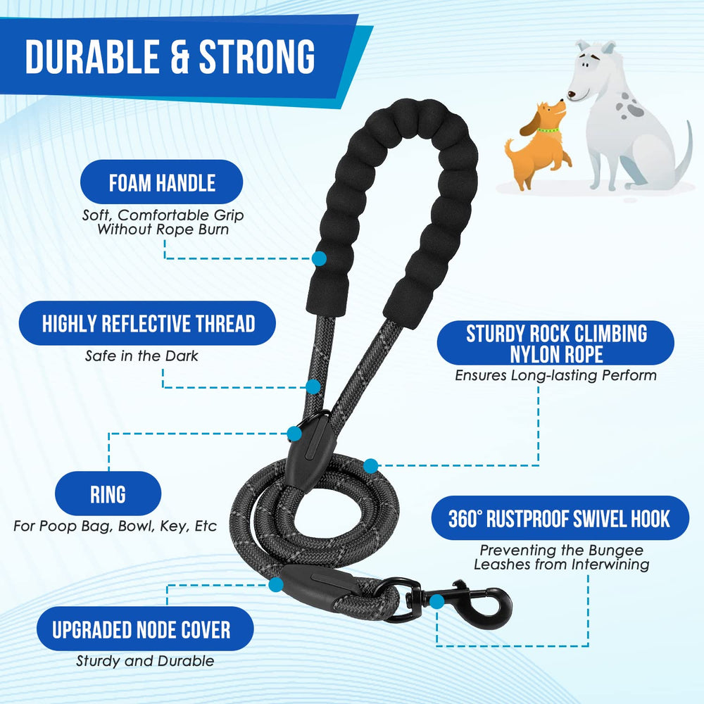 SlowTon shock-absorbing bungee extension supports natural dog strides during walks.