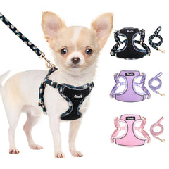 SlowTon small dog harness no-pull 0.9oz lightweight design for comfortable walks.
