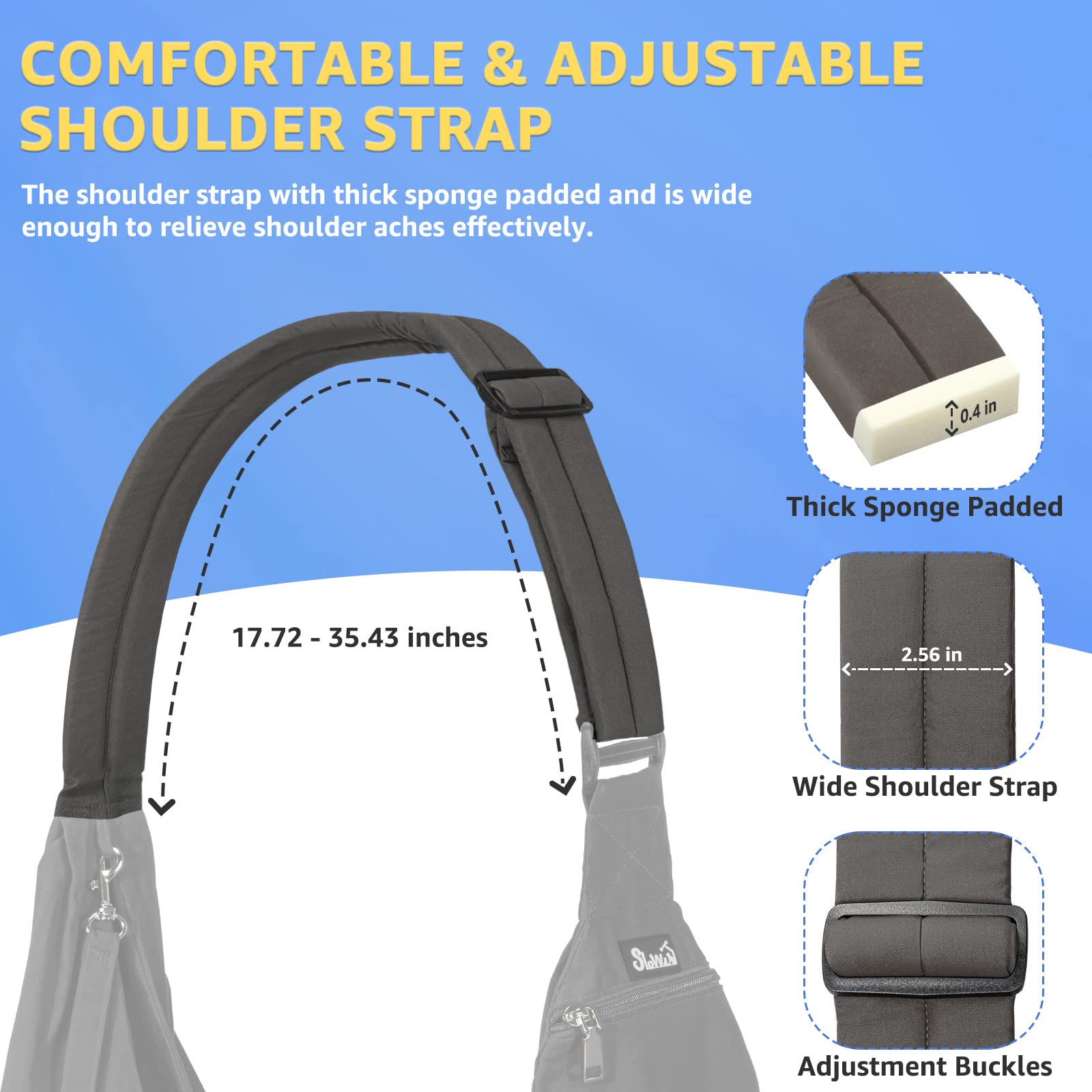 SlowTon sling enables mall, subway, or park outings with your dog.