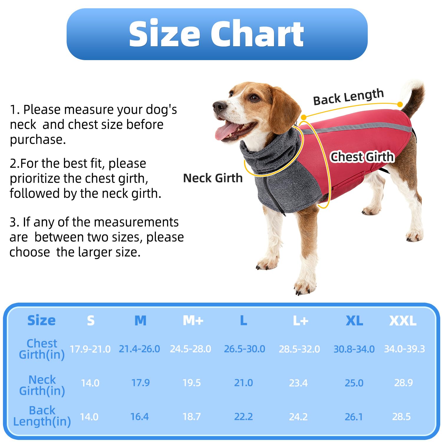 SlowTon Winter Dog Coat back leash hole enables quick leash attachment.