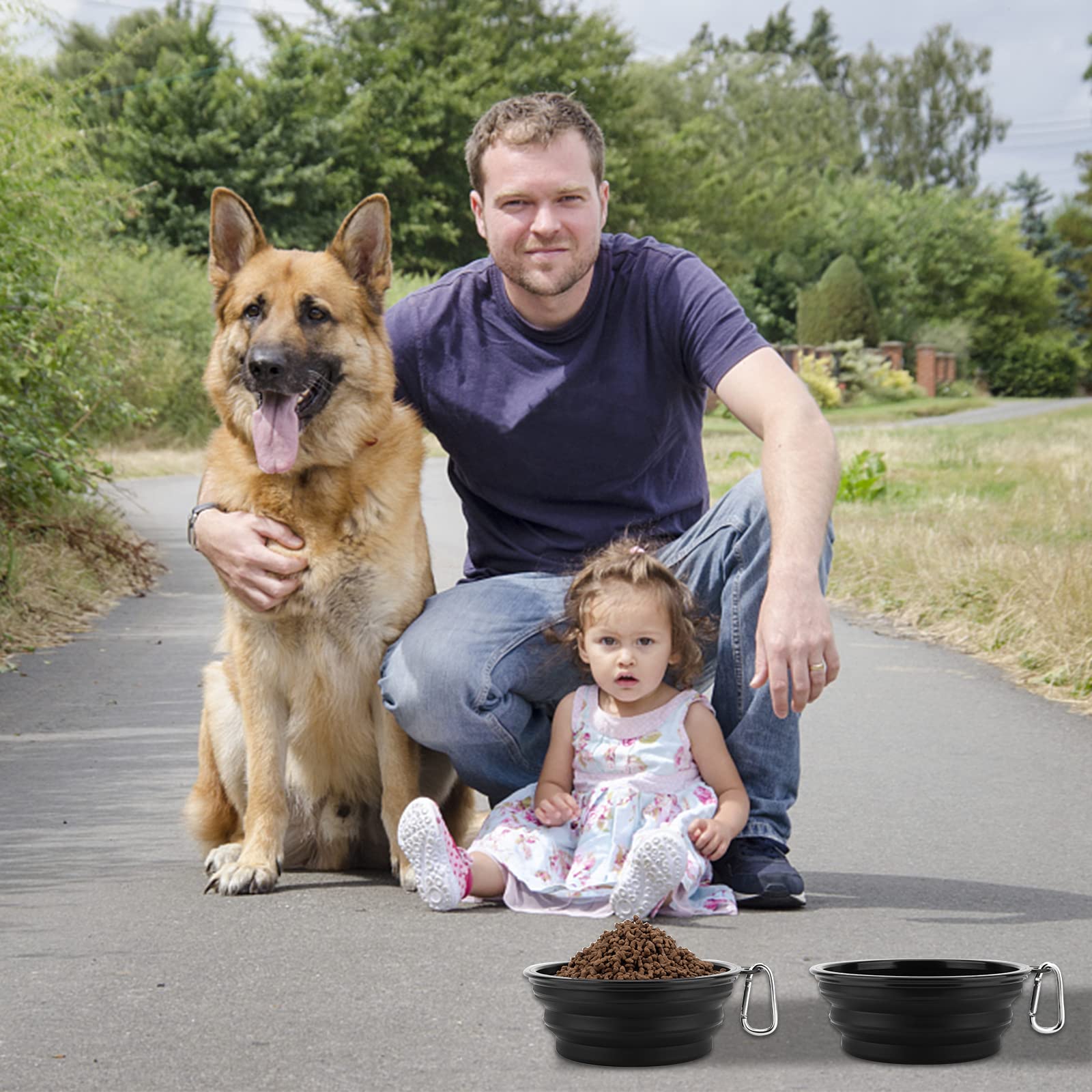 SLSON compact travel bowls fit in bags or car organizers