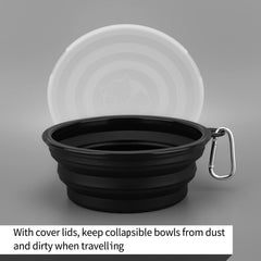 SLSON dog bowl with buckle attachment for hiking and walking