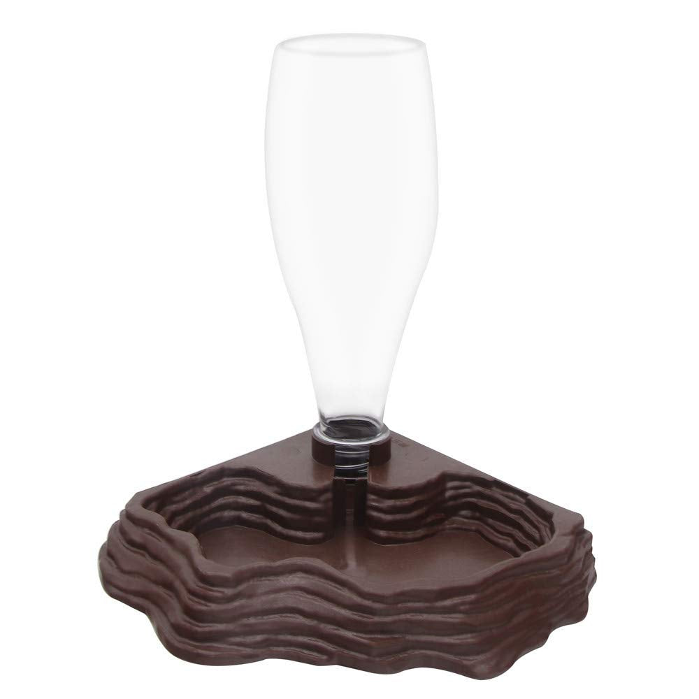 SLSON reptile water feeder easy-clean removable-cap enables quick maintenance.