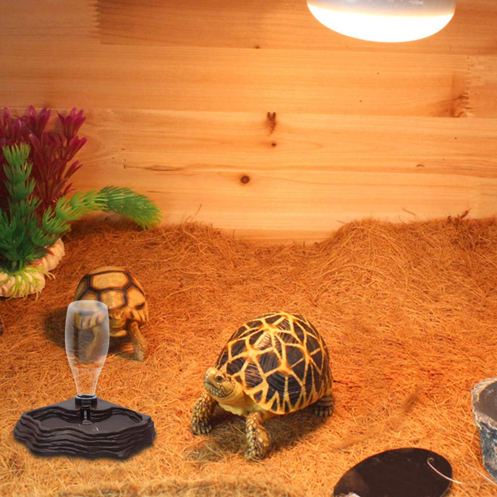 SLSON reptile water feeder suitable for geckos, turtles, and bearded dragons hydration.