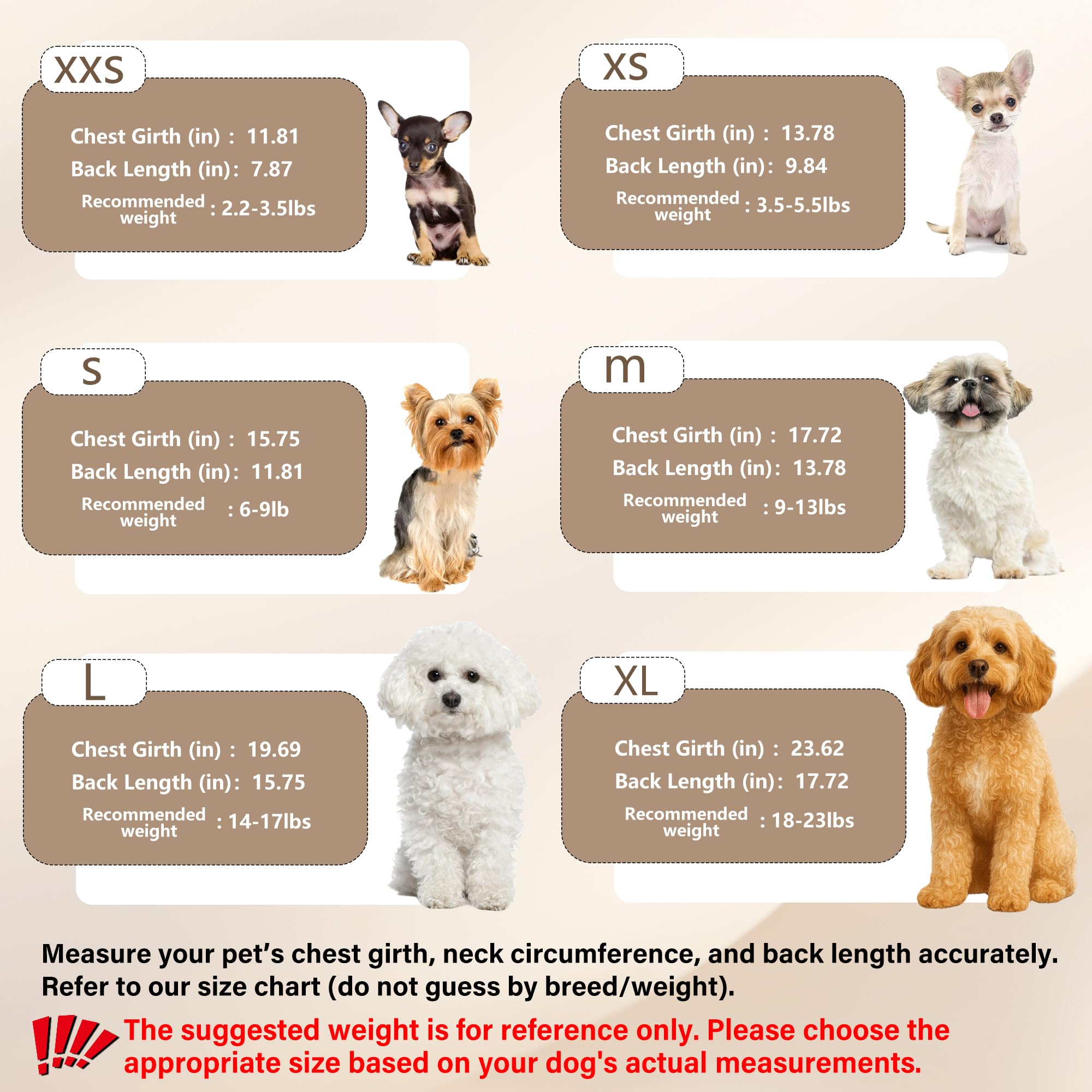 Small dog warm sweaters in XXS to XS fit petite breeds.