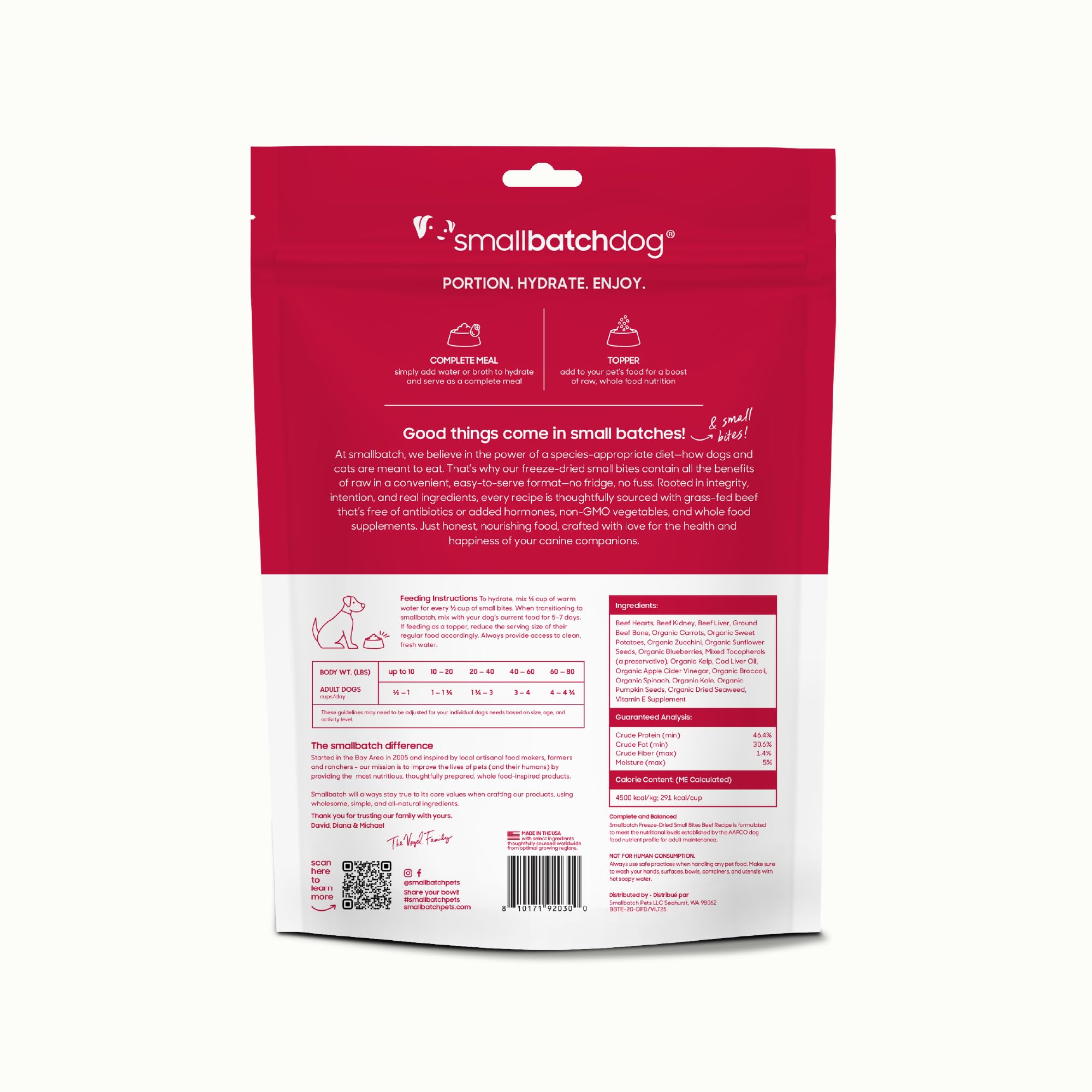 Smallbatch Pets USA-made icon image — grain-free formula with transparent sourcing.