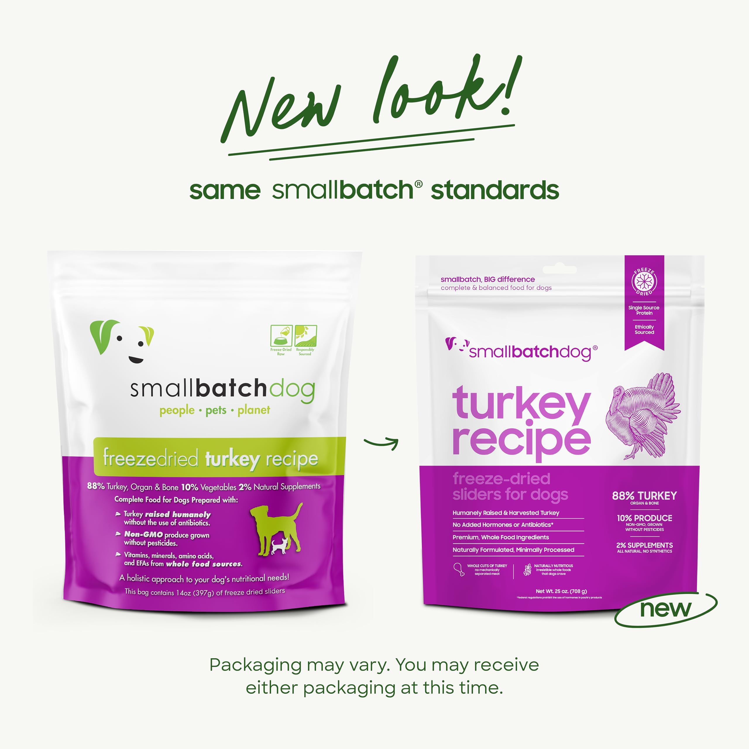Smallbatch Pets hydration-ready turkey bites invite simple serving.