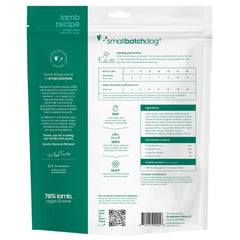 Smallbatch Pets grain-free dog food packaging emphasizes USA-made quality