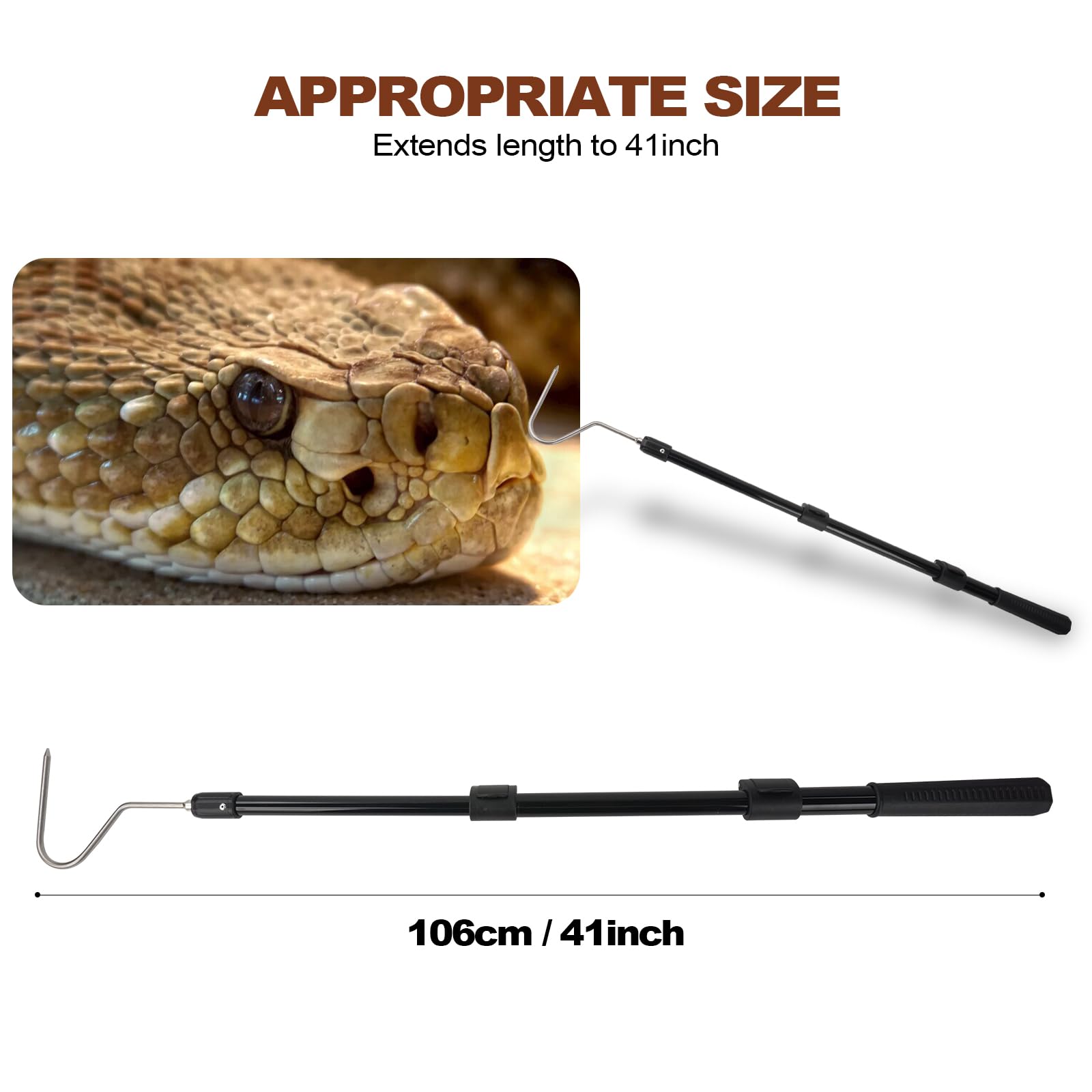 Smarkey Snake Catcher versatile tool for camping and reptile removal tasks.