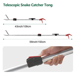 Smarkey telescopic pole extended shows maximum reach during fieldwork