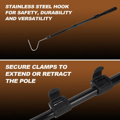 Smarkey Snake Catcher stainless-steel hook offers durable reptile handling.
