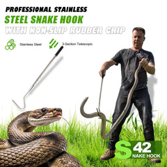 Smarkey snake-grabber-tool-stainless-steel: Smarkey grabber tool in rust-resistant stainless steel for durability.