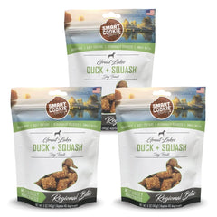 Smart Cookie duck-squash-soft-treats-pack-3 ideal for quick training rewards during walks.