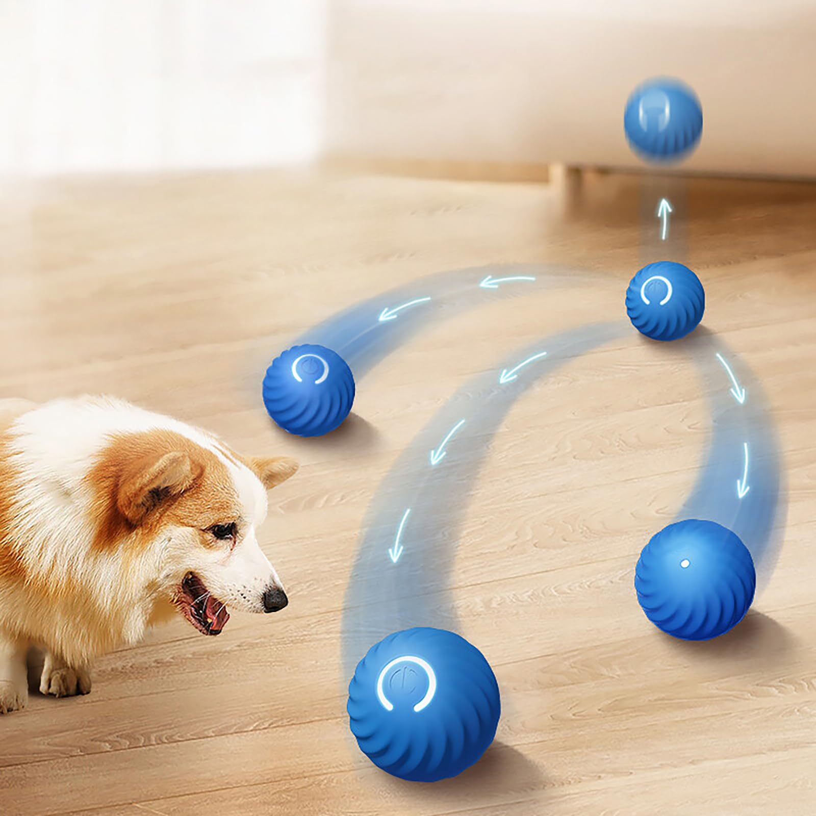 Smart Jumping Ball for Dogs bite-resistant-material emphasizes durable play for strong chewers.