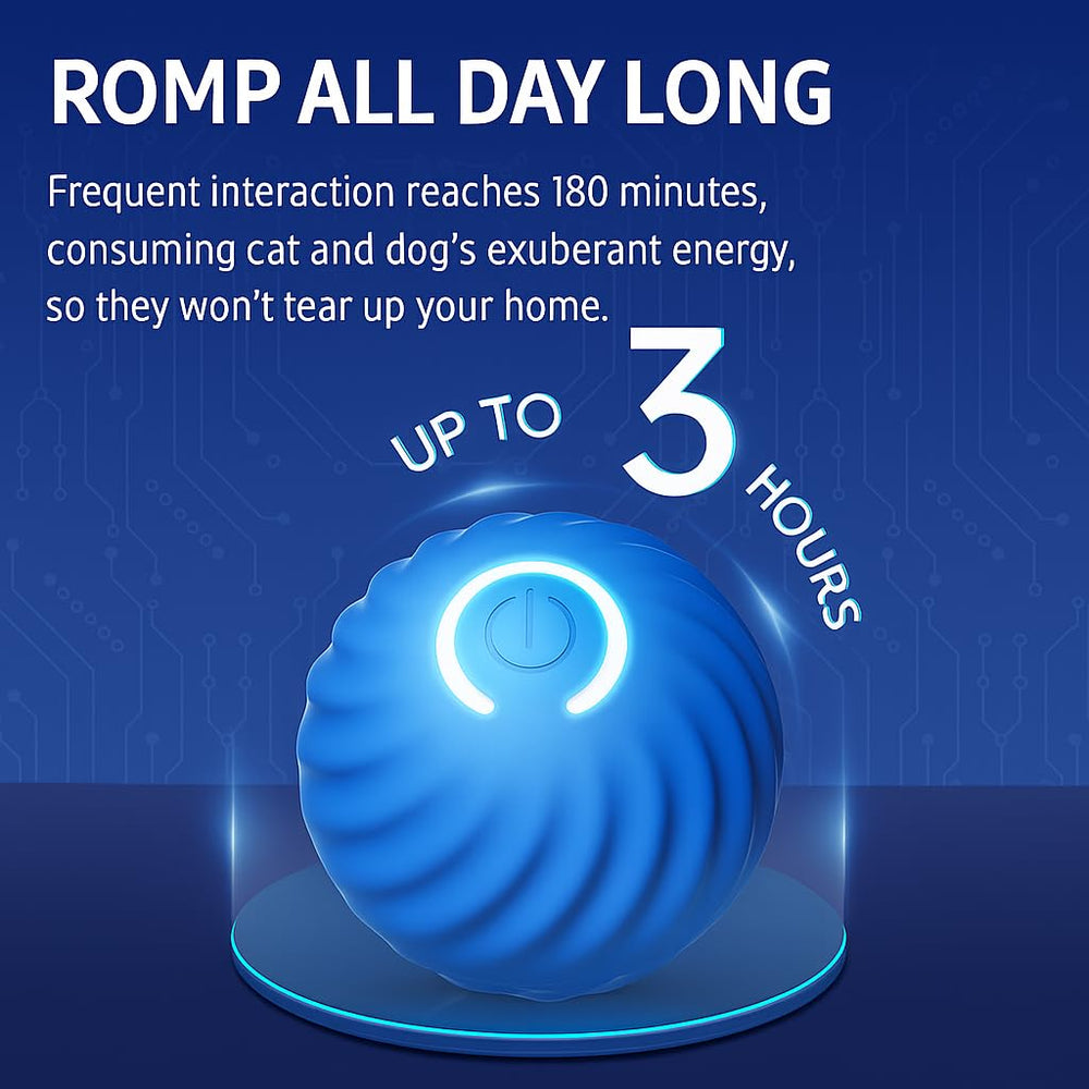 Smart Jumping Ball for Dogs LED-light-ring supports visible play sessions in low light.
